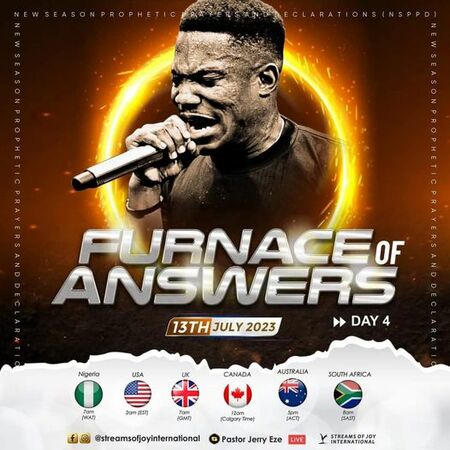 Nsppd 5 Days Of Furnace Of Answers The God That Answers By Fire